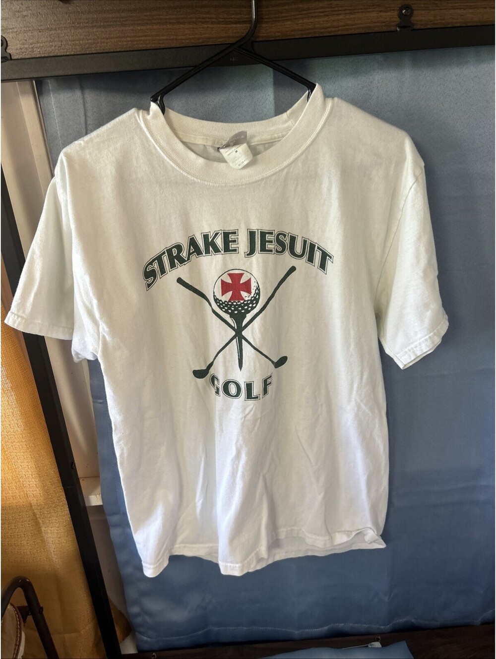 Strake Jesuit Golf Tee Hanes Beefy Med